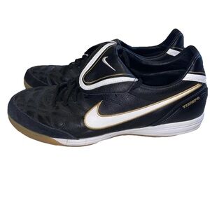 Nike Tiempo Mystic III IC 2010 Men's Black/White Mens 11 Soccer Indoor Gold Shoe